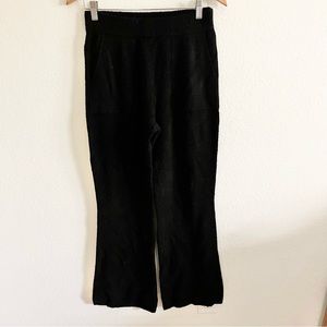 Athleta Black Sweater Lounge Flare Pants Sz S